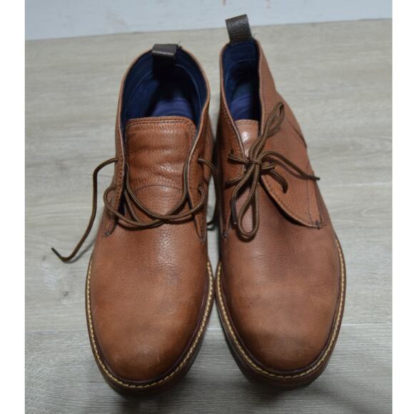 Cole Haan Men's Adam's Grand Chukka Brown Leather Boots Size 9.5 - Picture 9 of 9